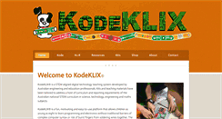 Desktop Screenshot of kodeklix.com