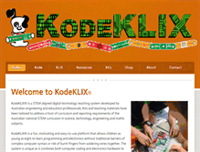 Tablet Screenshot of kodeklix.com